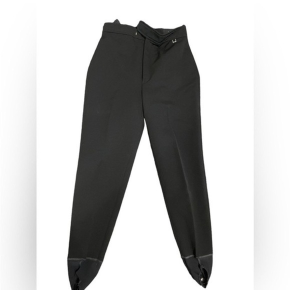 Robbe Vintage Black High Waisted‎ Ski Pants Size 27 - Picture 1 of 8